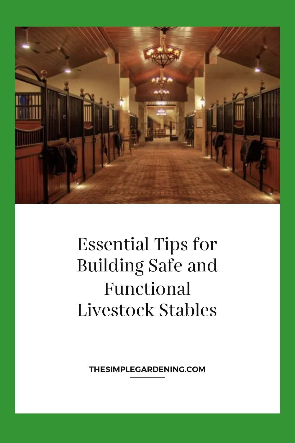 Essential Tips for Building Safe and Functional Livestock Stables